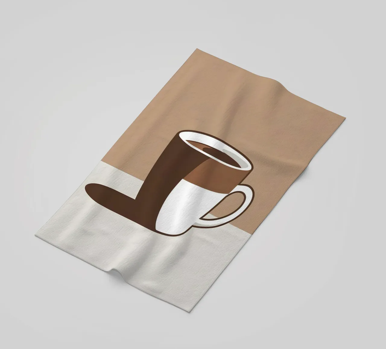 Sagoma di una tazza di caffè telo mare da LIFESTYLE OBJECTS