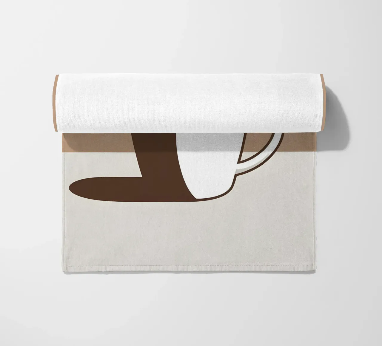 Sagoma di una tazza di caffè telo mare da LIFESTYLE OBJECTS