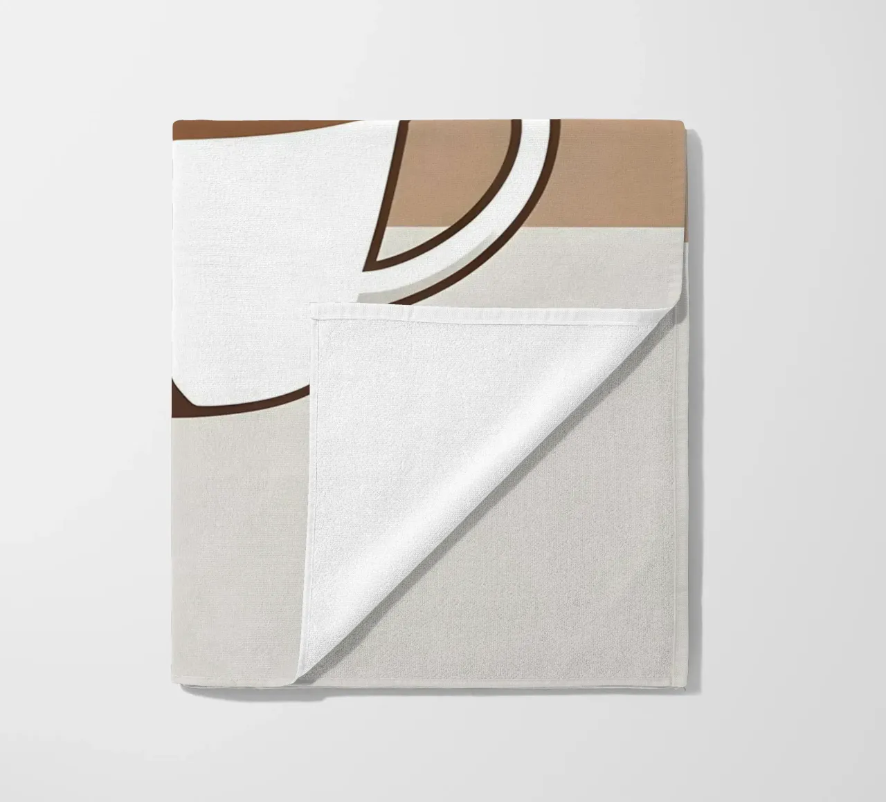 Sagoma di una tazza di caffè telo mare da LIFESTYLE OBJECTS