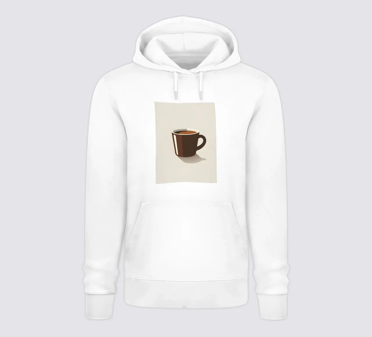 Sagoma di una tazza di caffè felpa con cappuccio da LIFESTYLE OBJECTS