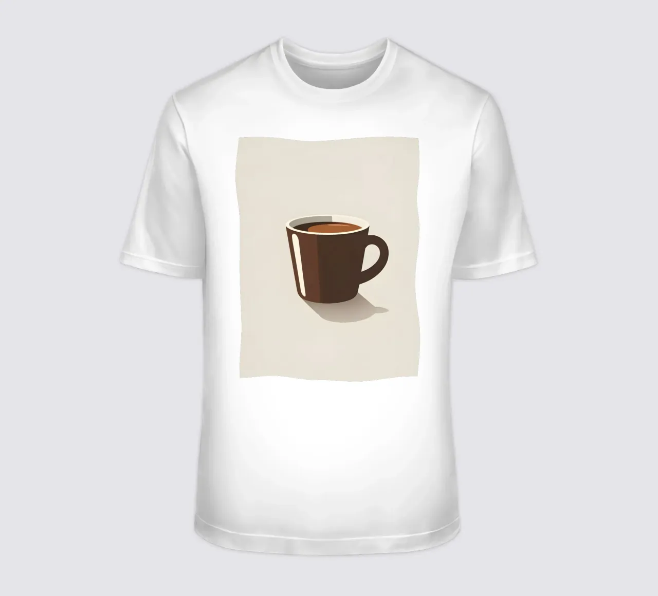 Sagoma di una tazza di caffè t-shirt da LIFESTYLE OBJECTS
