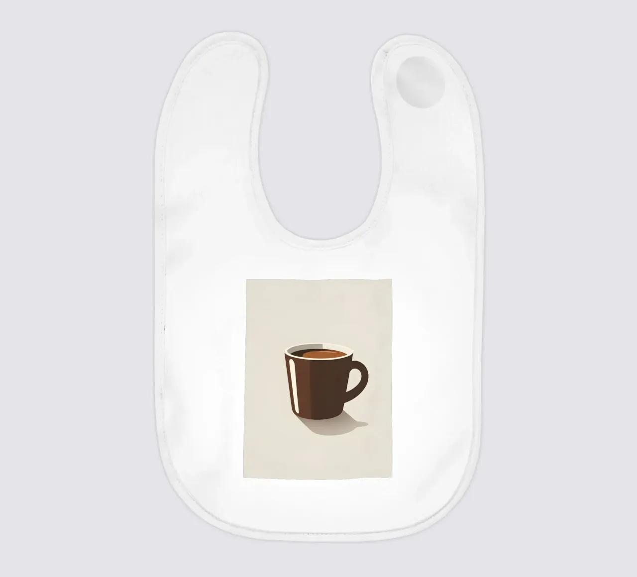 Silhouette einer Kaffeetasse Babylätzchen von LIFESTYLE OBJECTS
