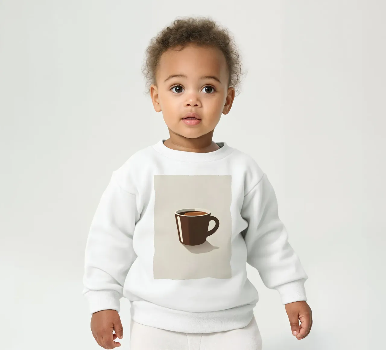 Sagoma di una tazza di caffè felpa neonato da LIFESTYLE OBJECTS