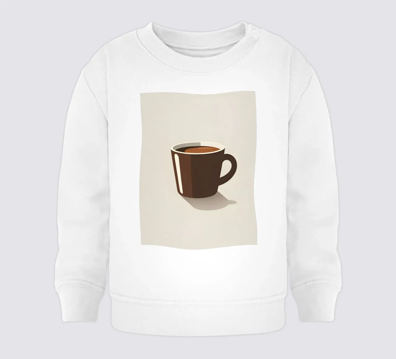 Sagoma di una tazza di caffè felpa neonato da LIFESTYLE OBJECTS