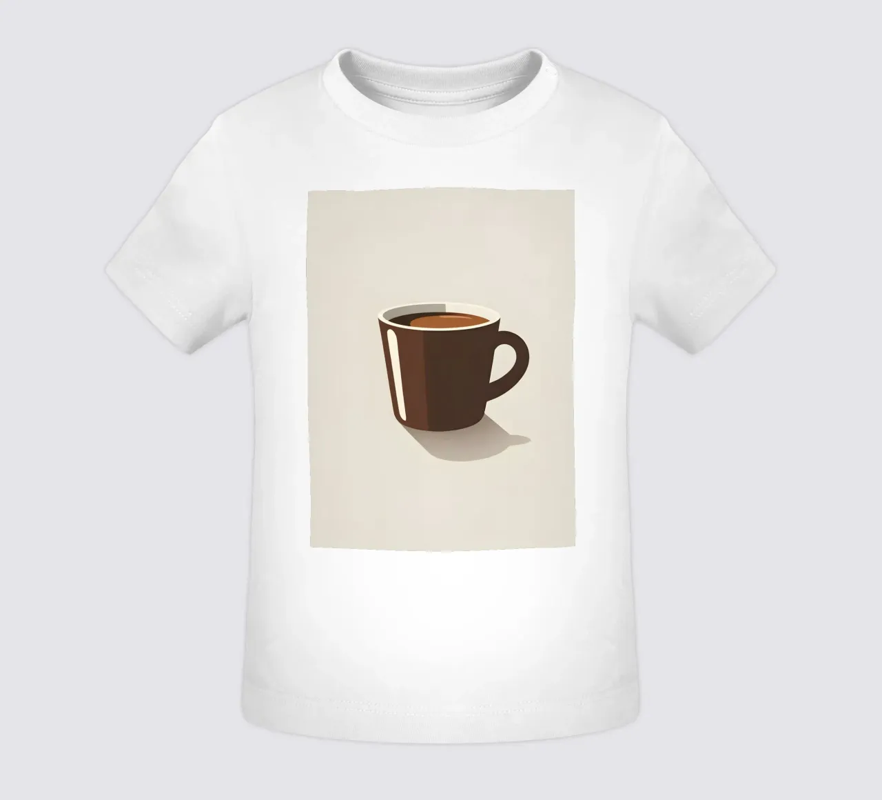 Sagoma di una tazza di caffè maglietta neonato da LIFESTYLE OBJECTS