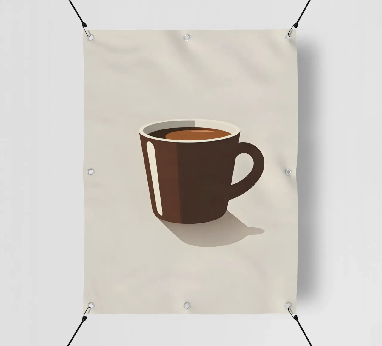 Sagoma di una tazza di caffè telo in pvc da LIFESTYLE OBJECTS