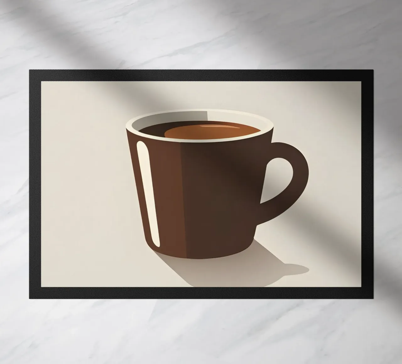 Sagoma di una tazza di caffè zerbino da LIFESTYLE OBJECTS