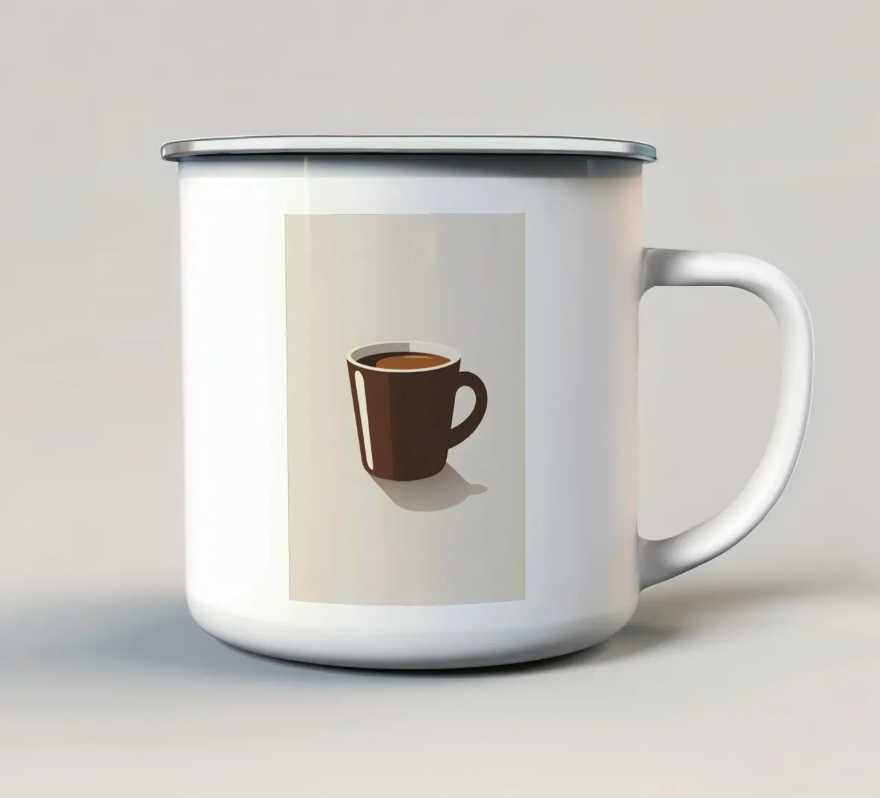 Sagoma di una tazza di caffè tazza in smalto da LIFESTYLE OBJECTS