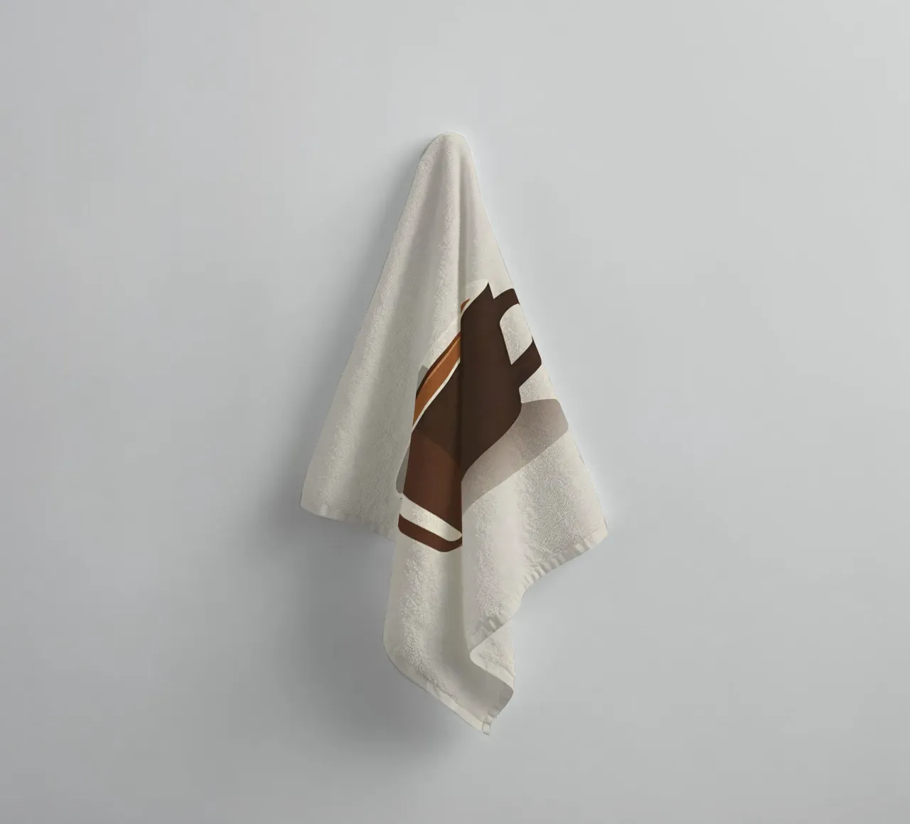 Silhouette einer Kaffeetasse Handtuch von LIFESTYLE OBJECTS