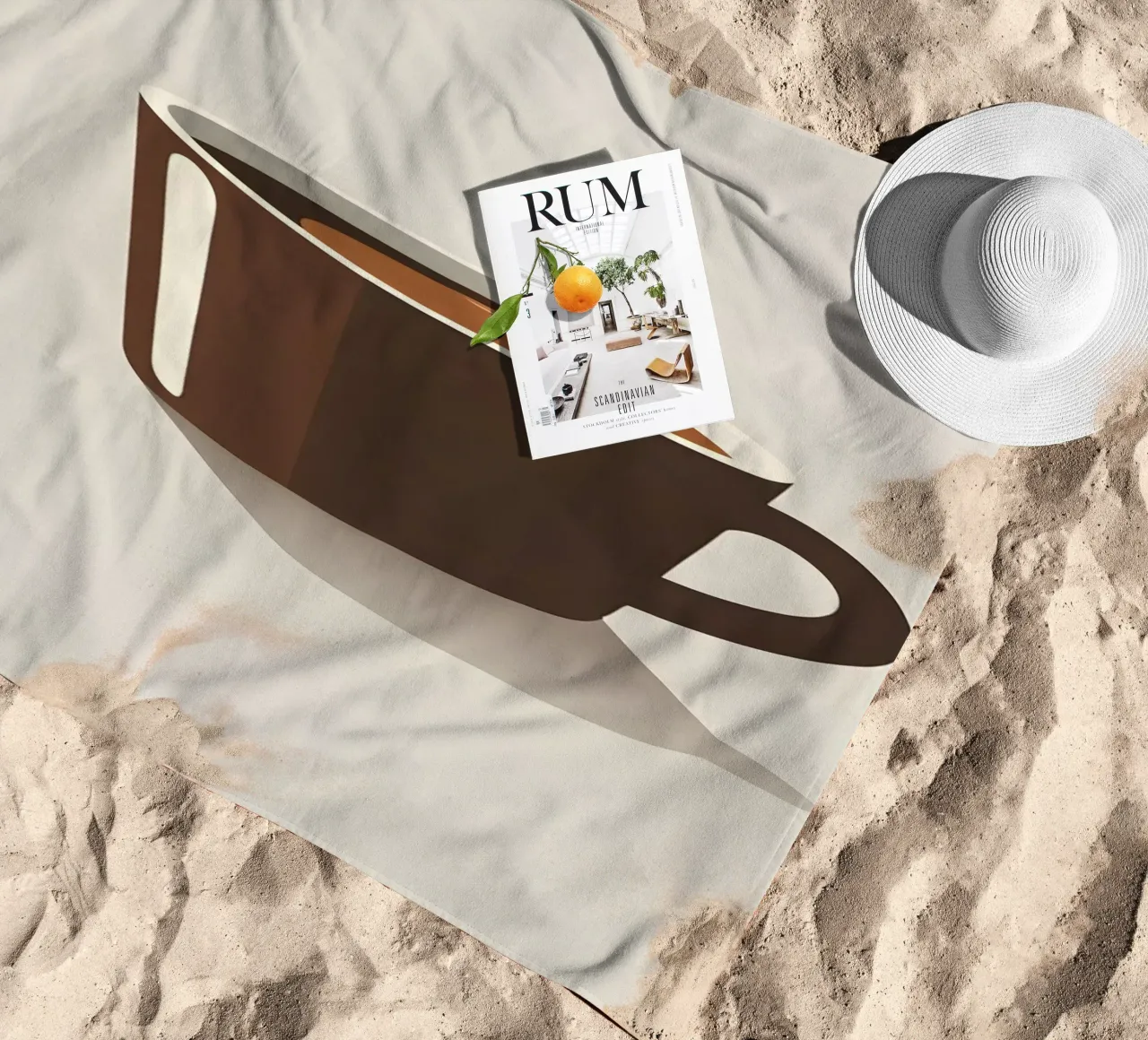 Sagoma di una tazza di caffè telo mare da LIFESTYLE OBJECTS