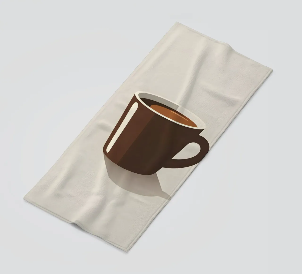 Sagoma di una tazza di caffè telo mare da LIFESTYLE OBJECTS