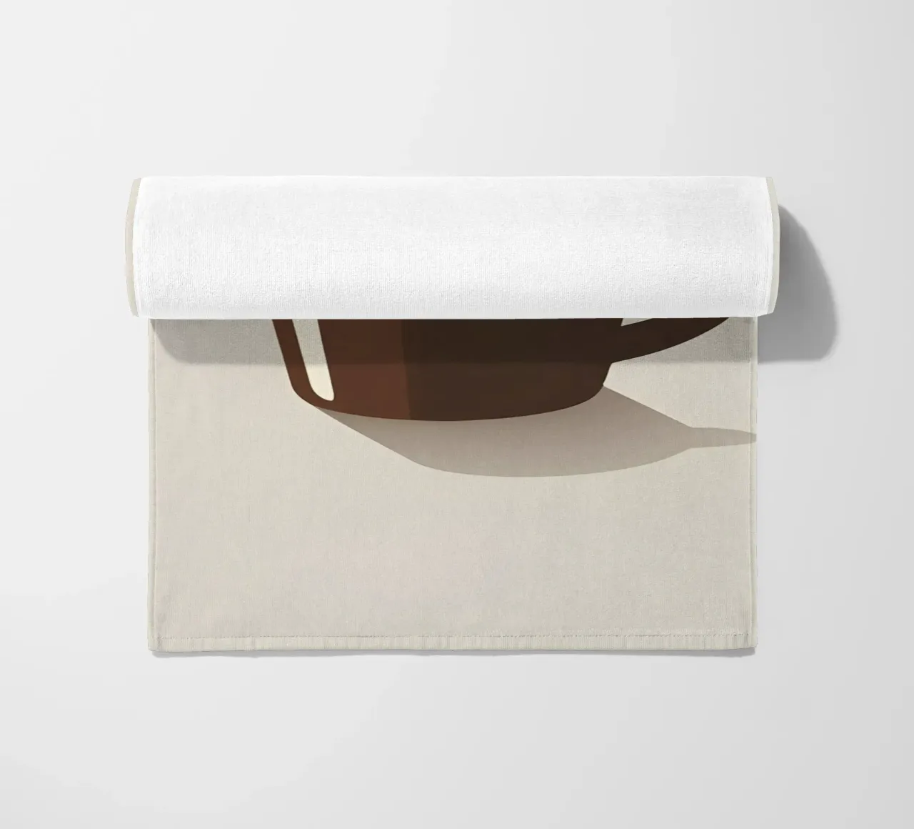 Sagoma di una tazza di caffè telo mare da LIFESTYLE OBJECTS