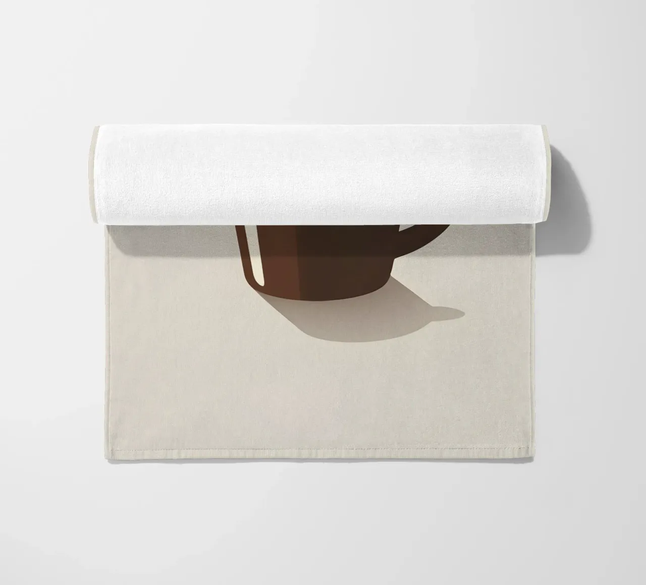 Sagoma di una tazza di caffè telo mare da LIFESTYLE OBJECTS