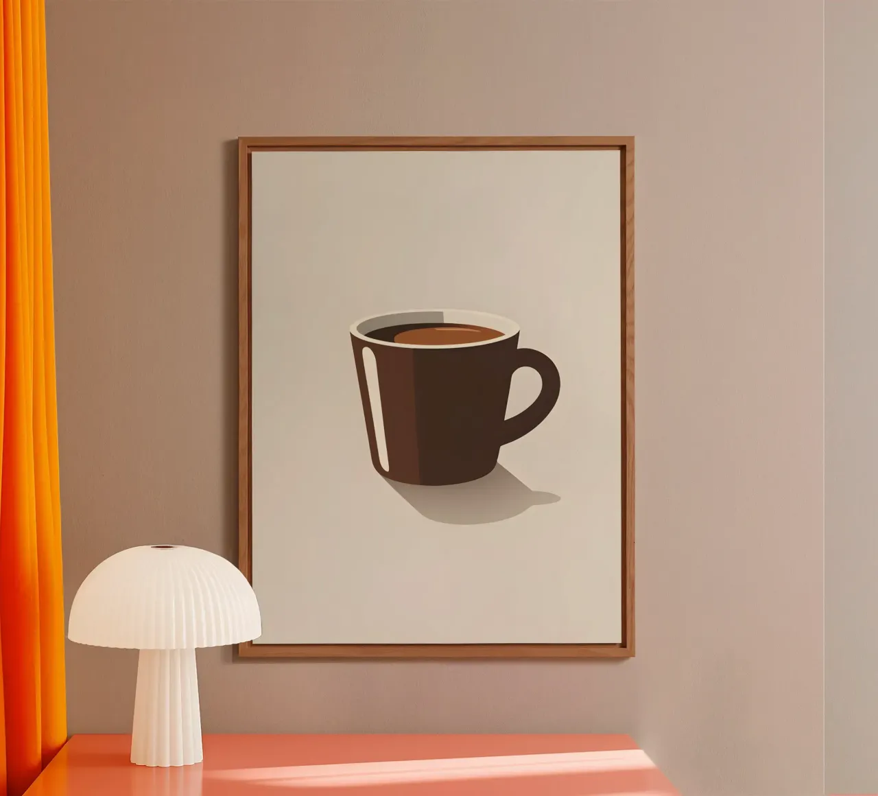 Sagoma di una tazza di caffè alluminio dibond da LIFESTYLE OBJECTS