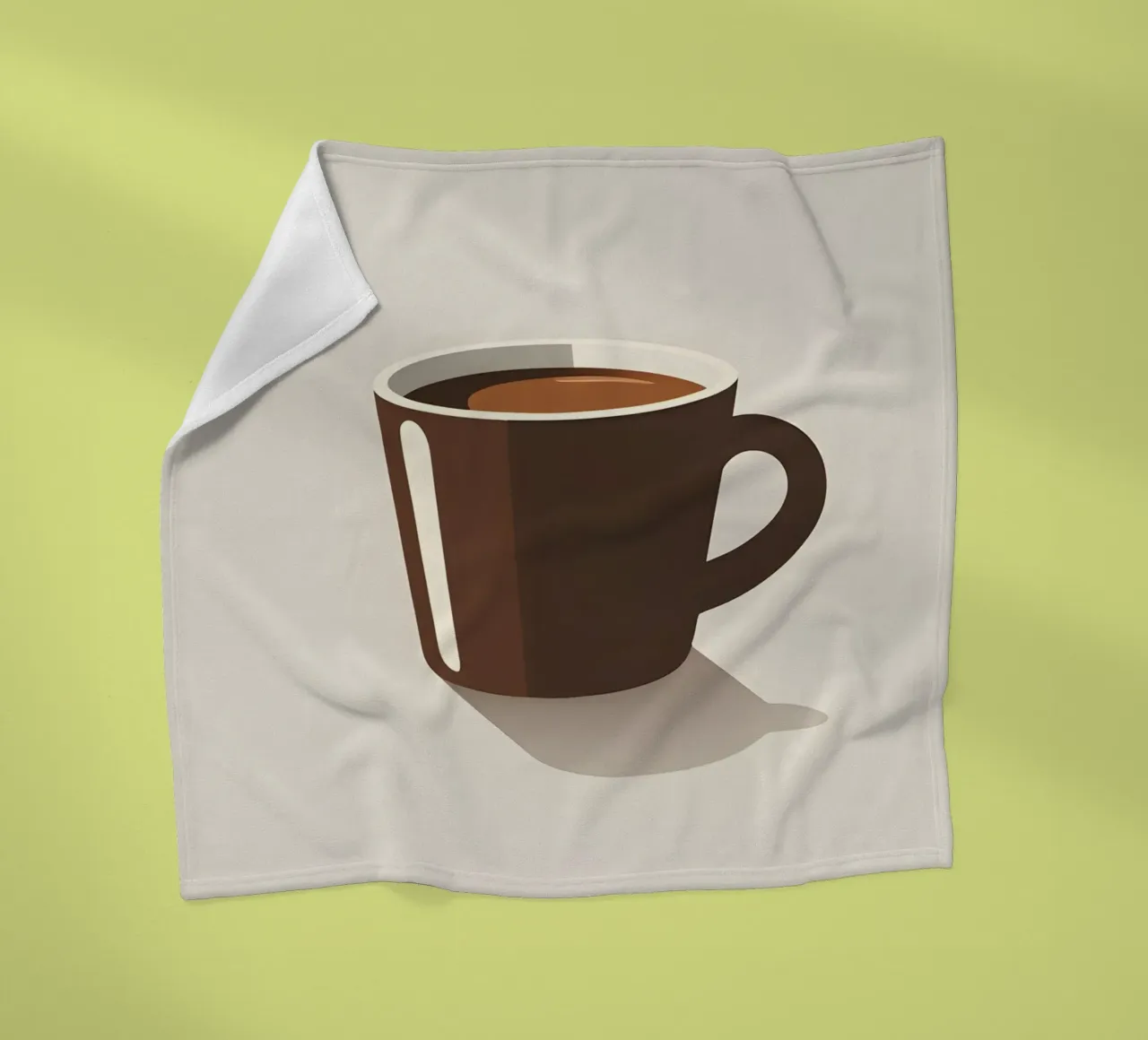 Sagoma di una tazza di caffè coperta in pile da LIFESTYLE OBJECTS