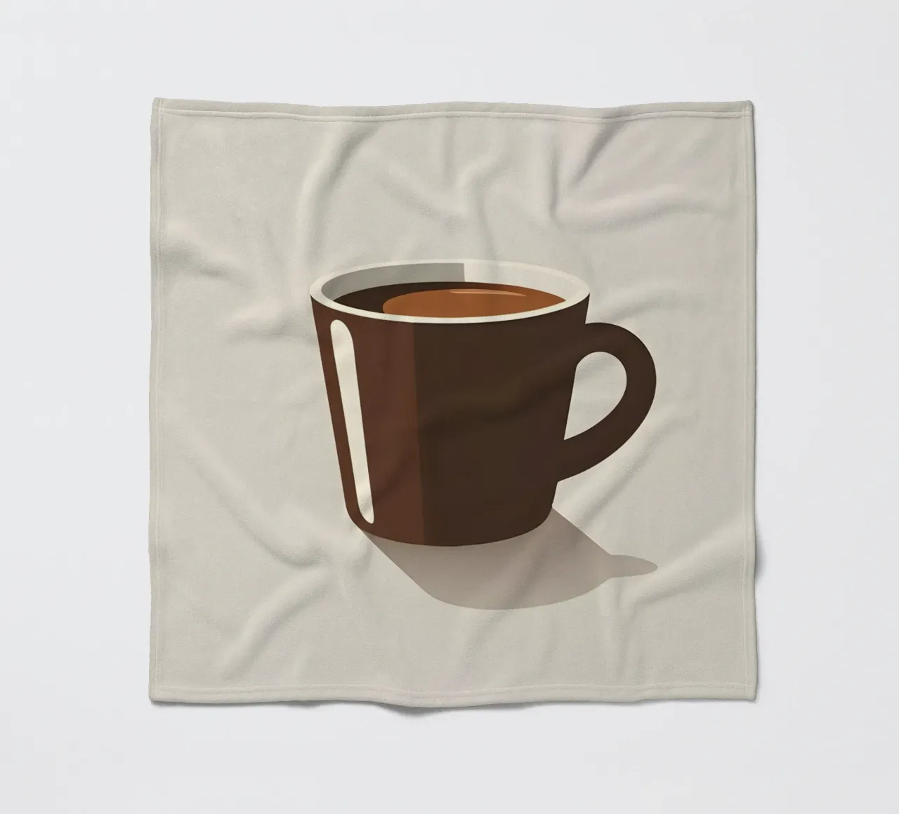Sagoma di una tazza di caffè coperta in pile da LIFESTYLE OBJECTS