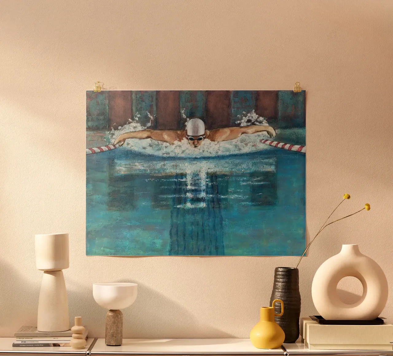 Nuotatore di delfini - Sarah Morrissette poster da Rachelwhell