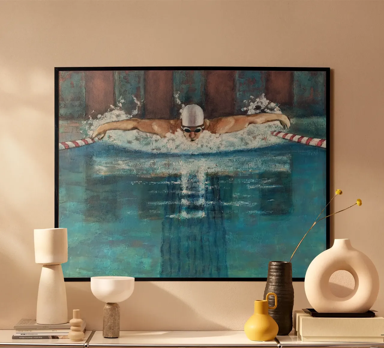 Nuotatore di delfini - Sarah Morrissette poster da Rachelwhell