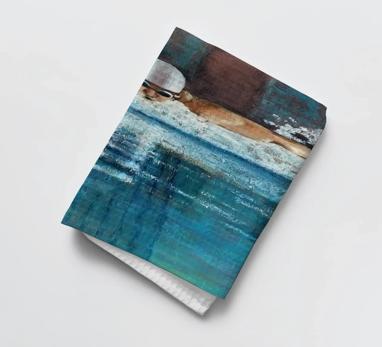 Nageuse dauphin - Sarah Morrissette torchon de Rachelwhell