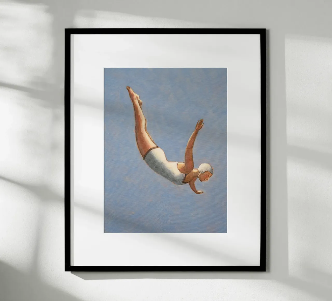 Graublauer Turmspringer - Sarah Morrissette Poster von Rachelwhell