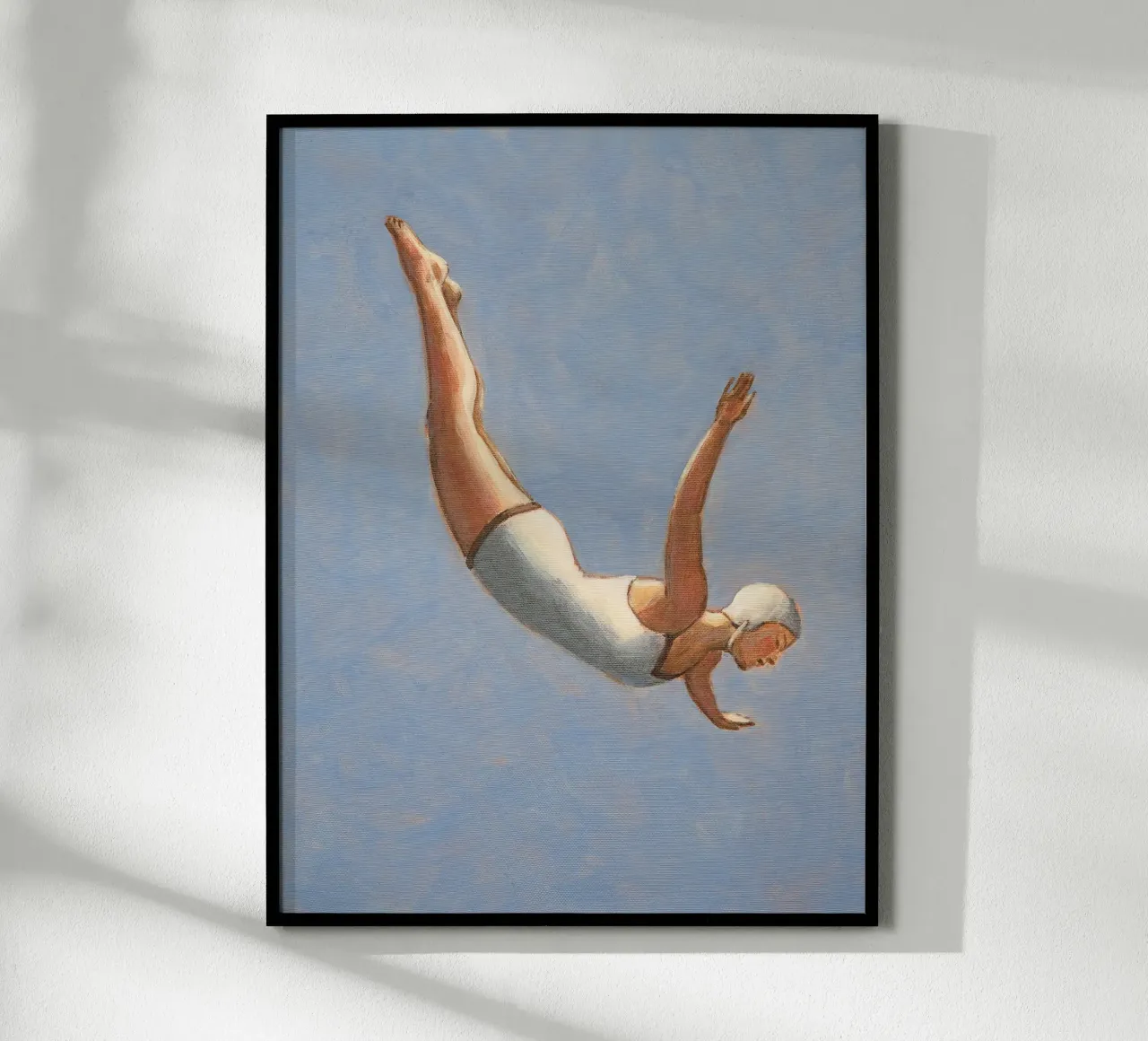 Graublauer Turmspringer - Sarah Morrissette Poster von Rachelwhell
