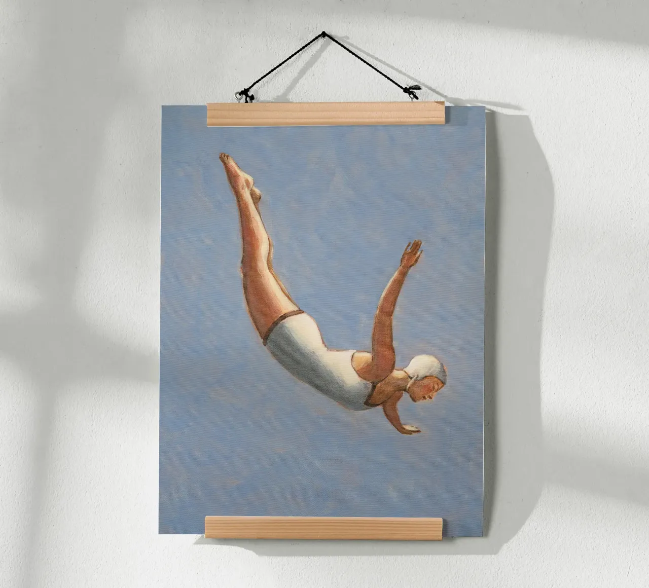 Graublauer Turmspringer - Sarah Morrissette Poster von Rachelwhell