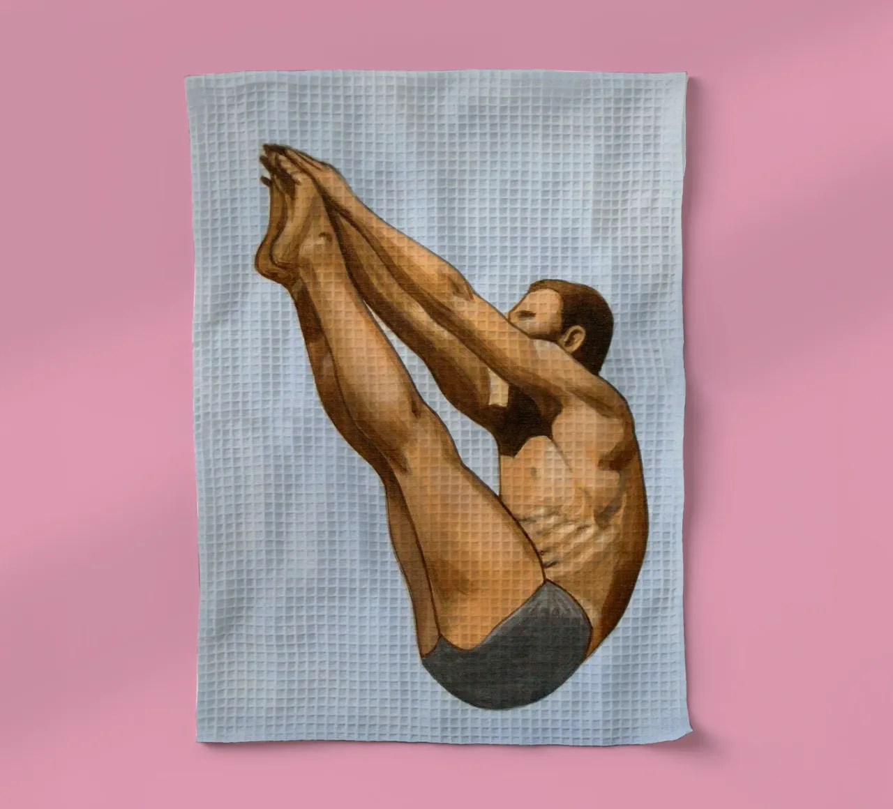 High Diver (Side View) - Sarah Morrissette canovaccio da cucina da Rachelwhell