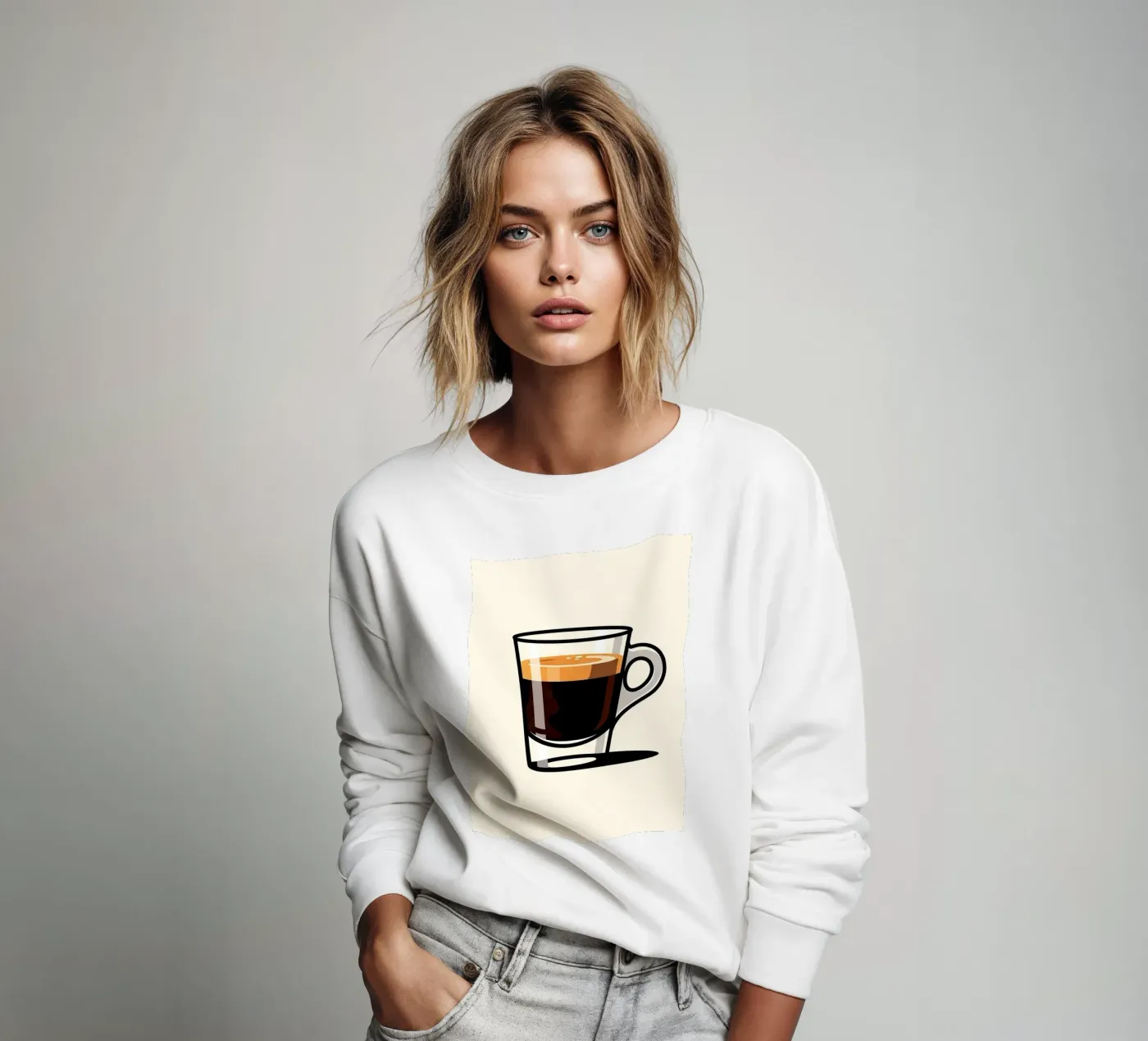 espresso sweatshirt by LIFESTYLE OBJECTS