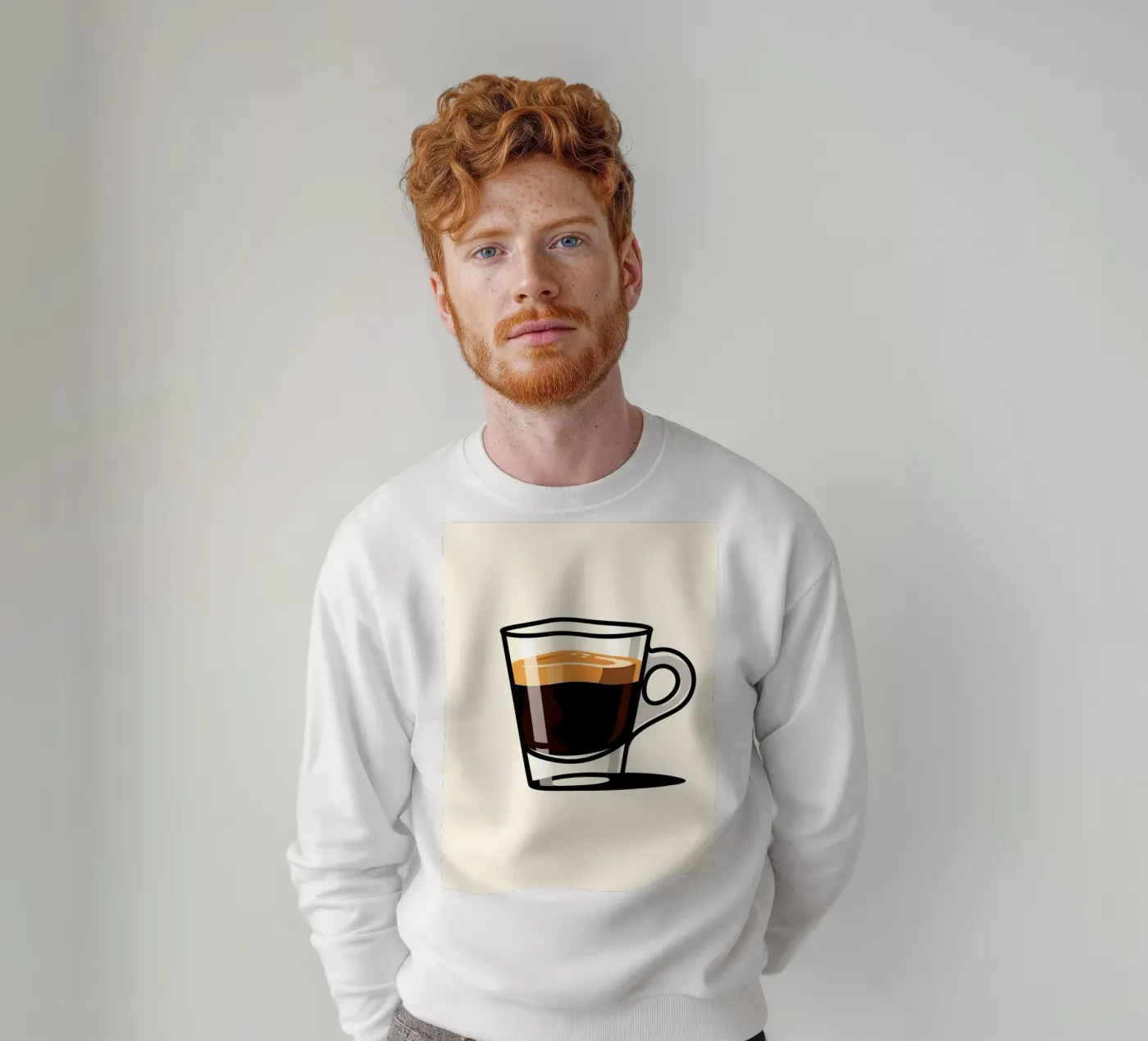 espresso sweatshirt by LIFESTYLE OBJECTS