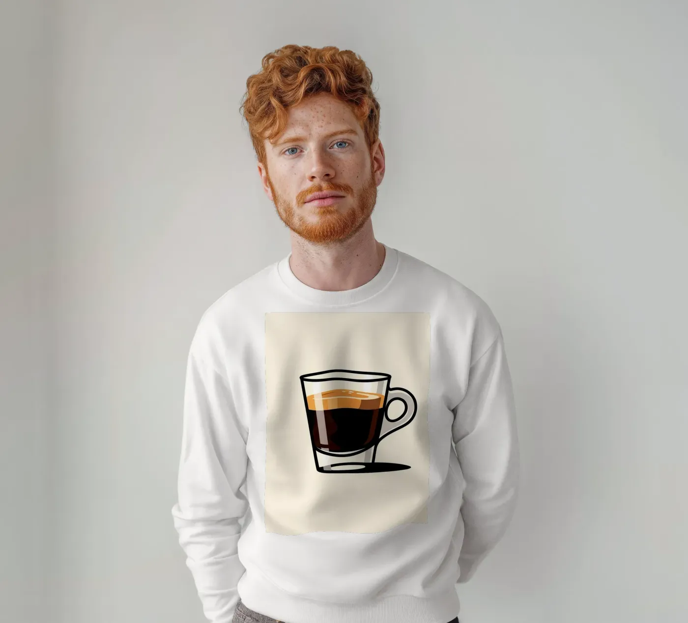 espresso sweatshirt by LIFESTYLE OBJECTS