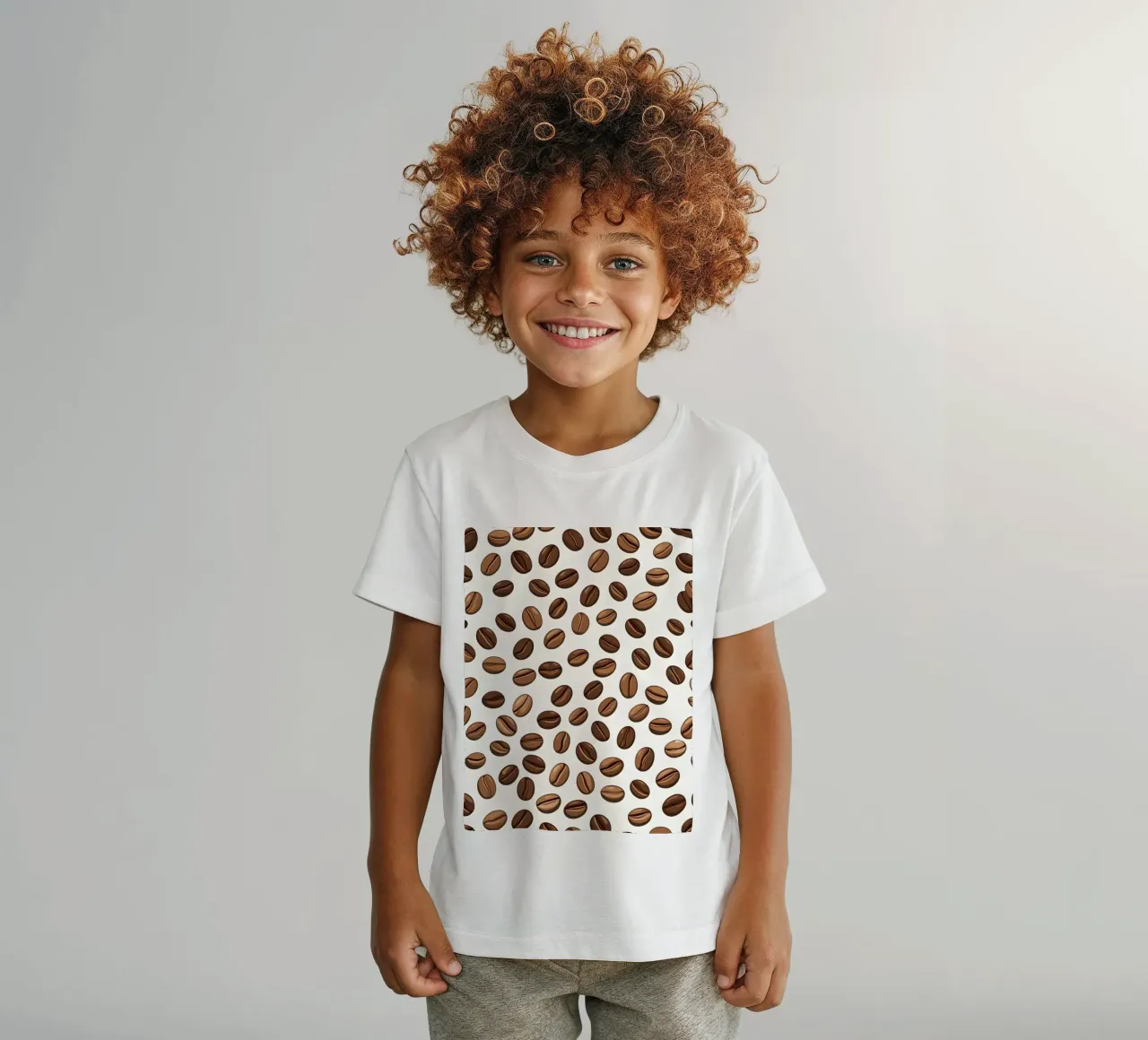 Motivo dei chicchi di caffè t-shirt bambini da LIFESTYLE OBJECTS