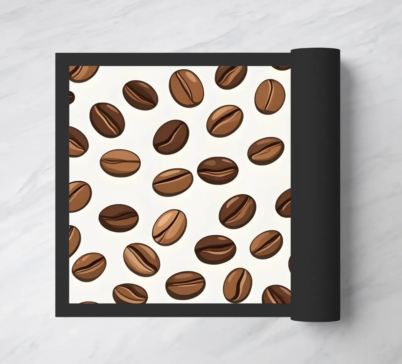 Coffee beans pattern doormat by LIFESTYLE OBJECTS