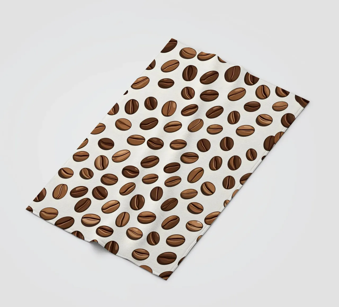 Coffee beans pattern fleece blanket by LIFESTYLE OBJECTS