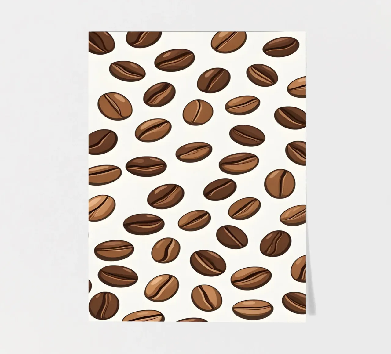 Coffee beans pattern sticker sheet by LIFESTYLE OBJECTS