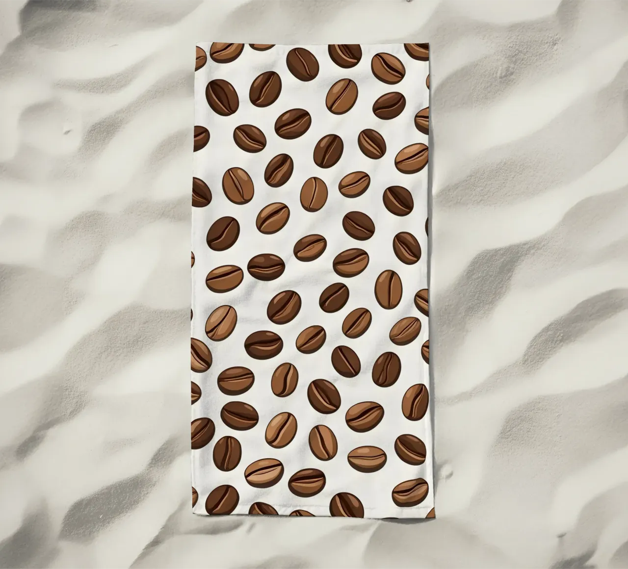 Coffee beans pattern telo mare da LIFESTYLE OBJECTS