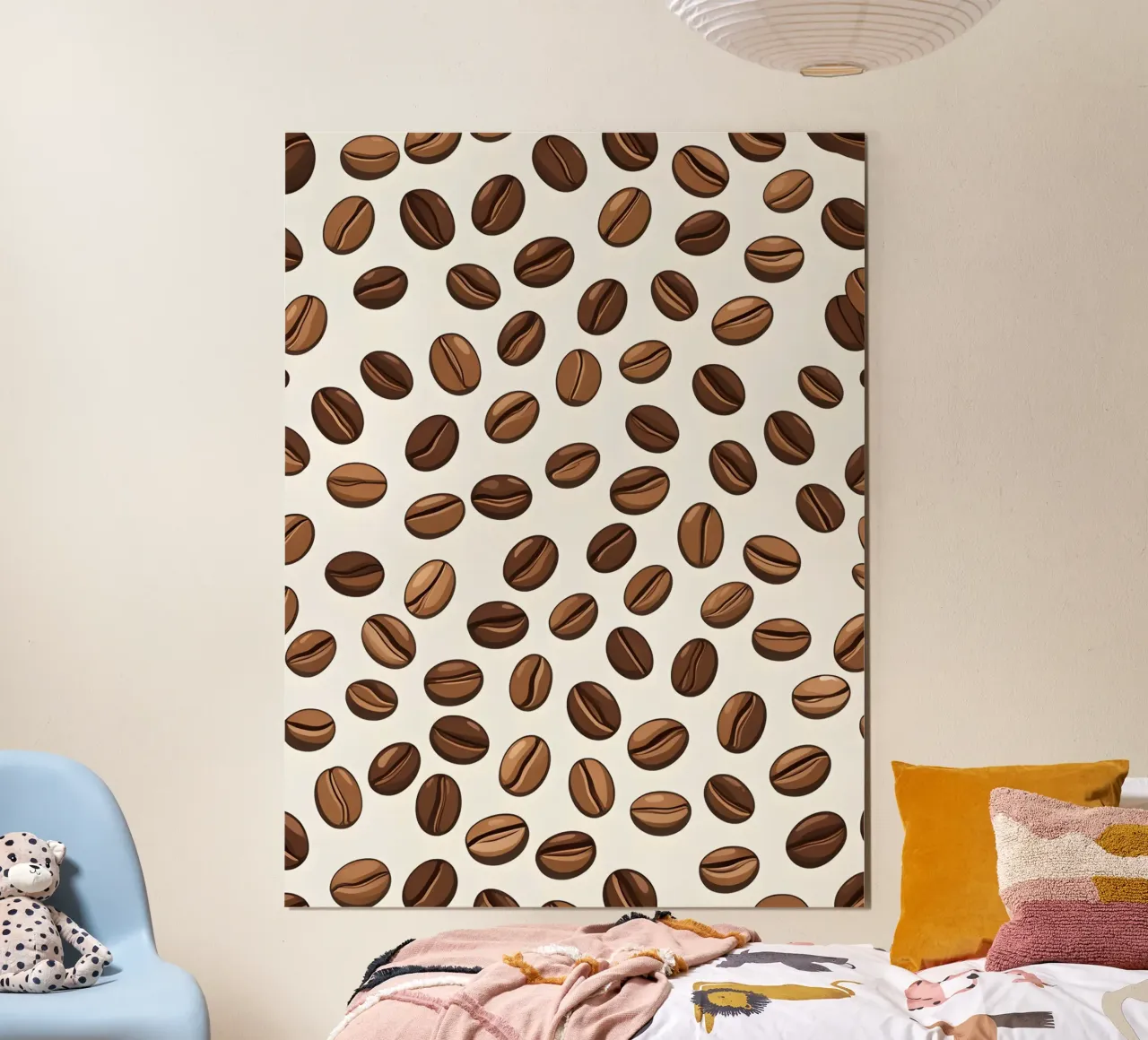 Coffee beans pattern poster by LIFESTYLE OBJECTS