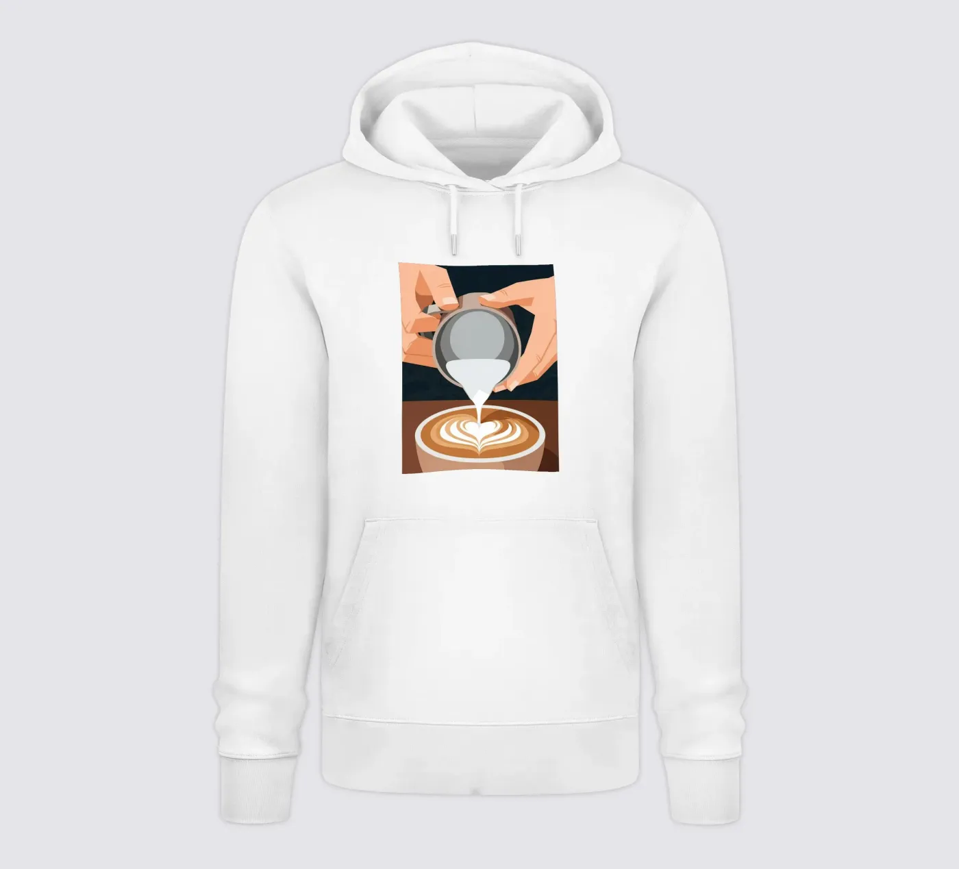design barista hands latte art hoodie by LIFESTYLE OBJECTS