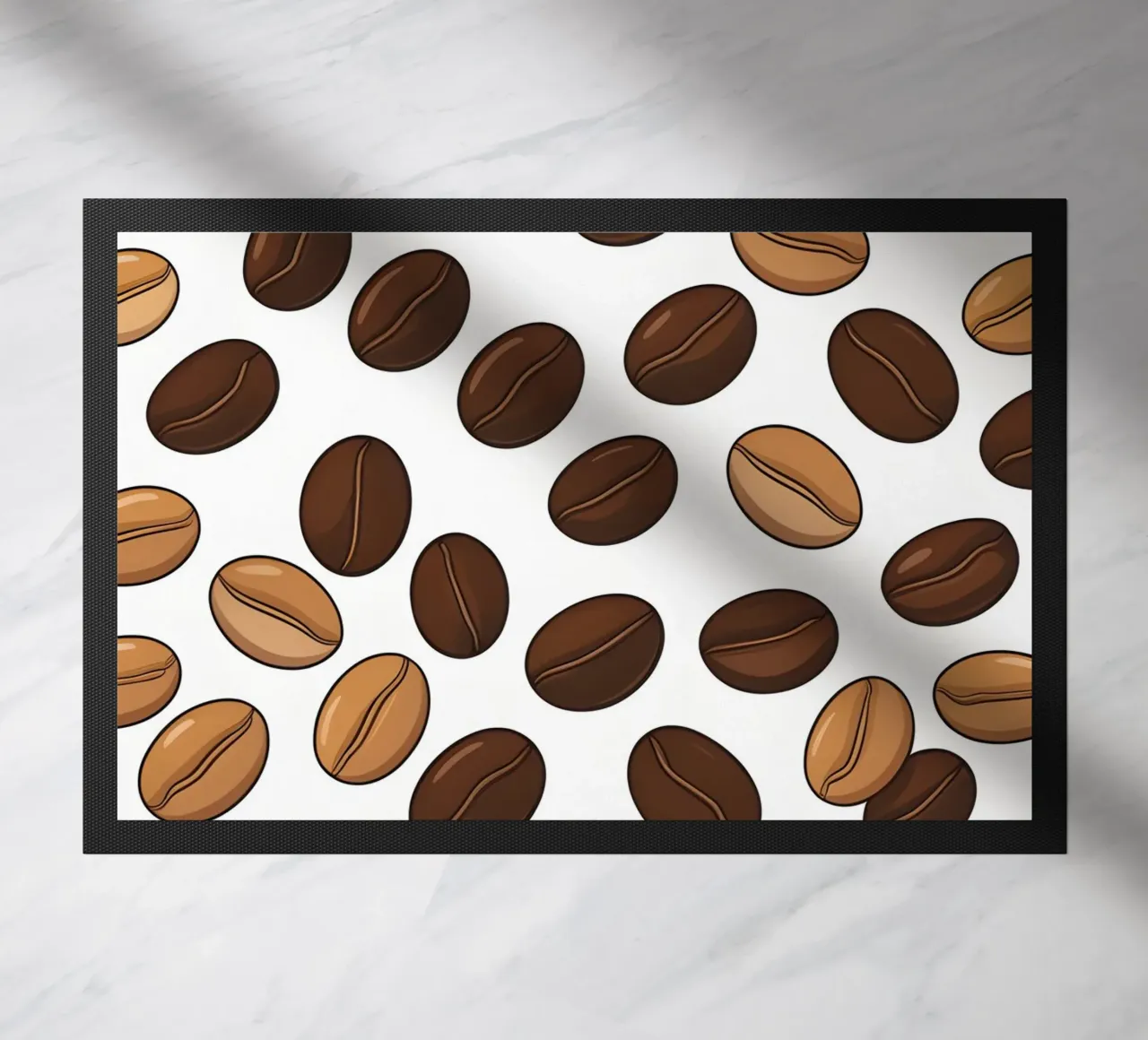 Coffee beans pattern doormat by LIFESTYLE OBJECTS