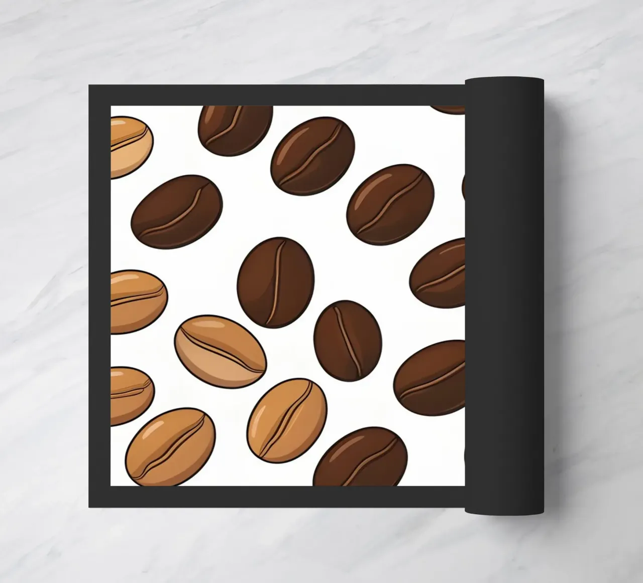 Coffee beans pattern doormat by LIFESTYLE OBJECTS