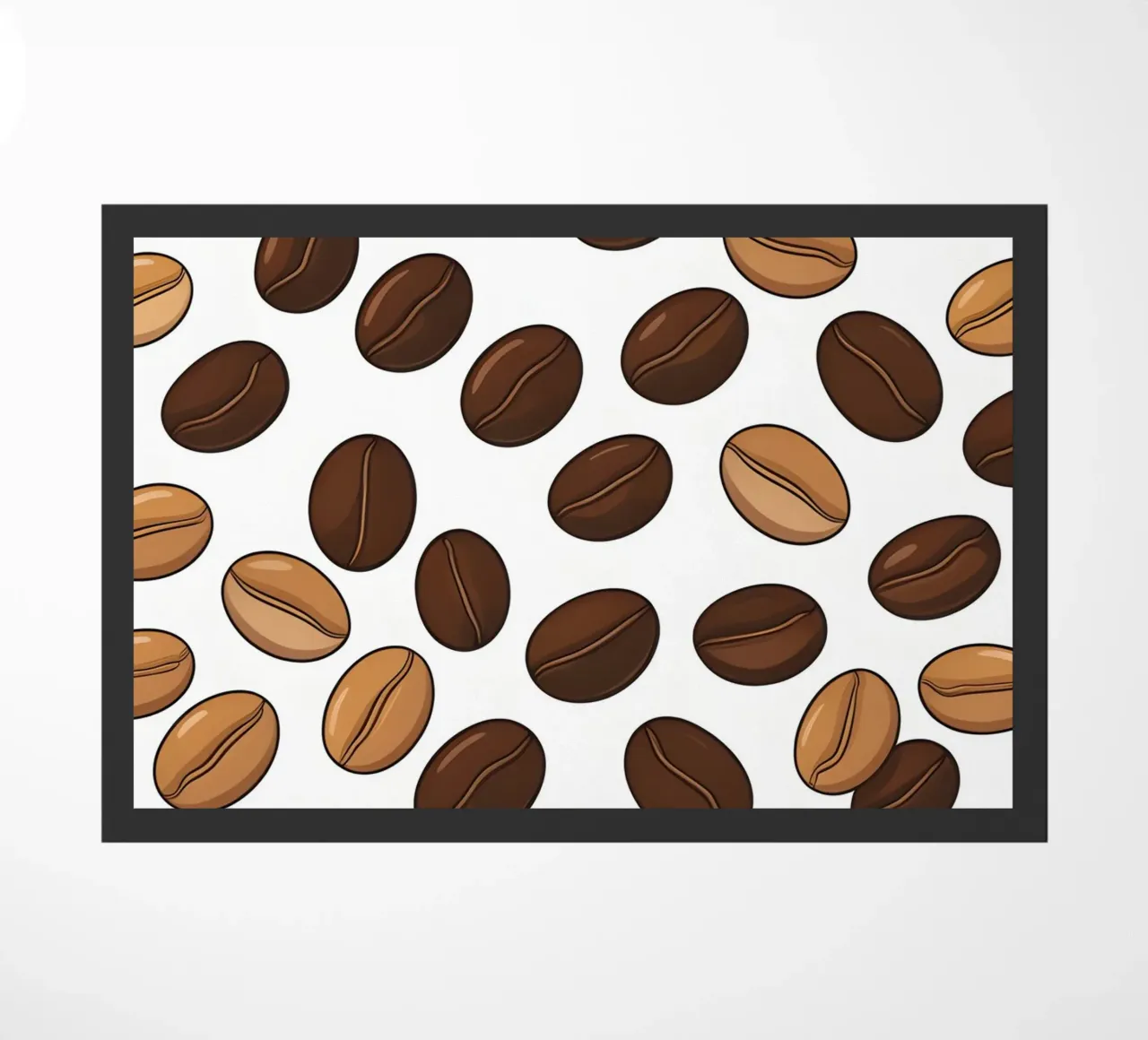 Coffee beans pattern doormat by LIFESTYLE OBJECTS