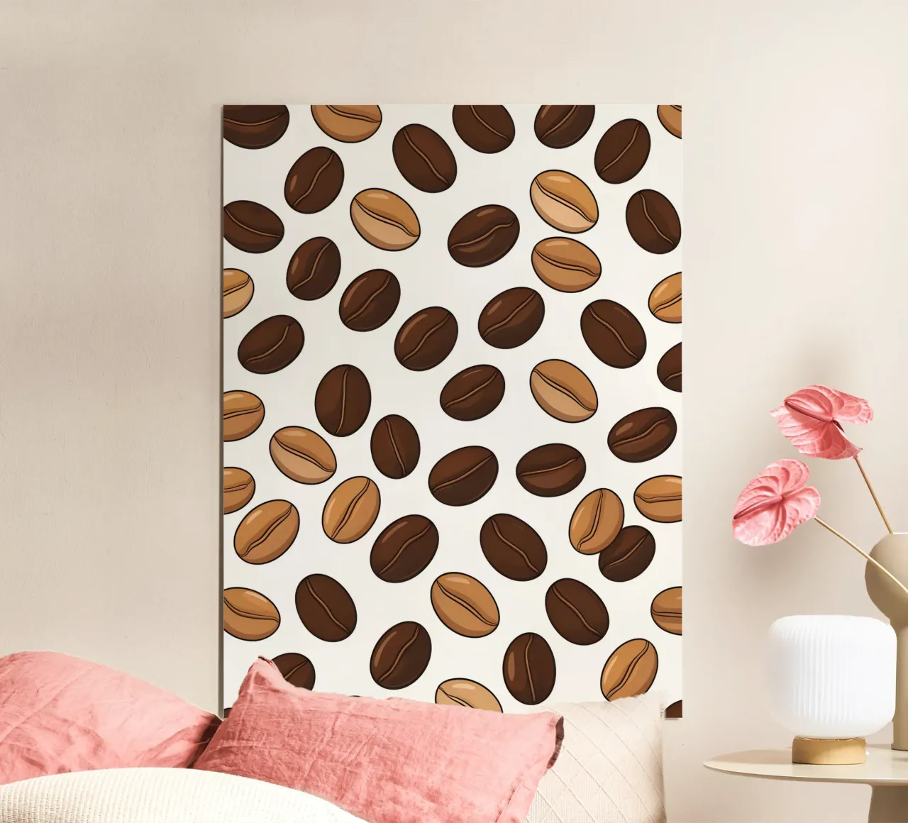 Coffee beans pattern poster by LIFESTYLE OBJECTS