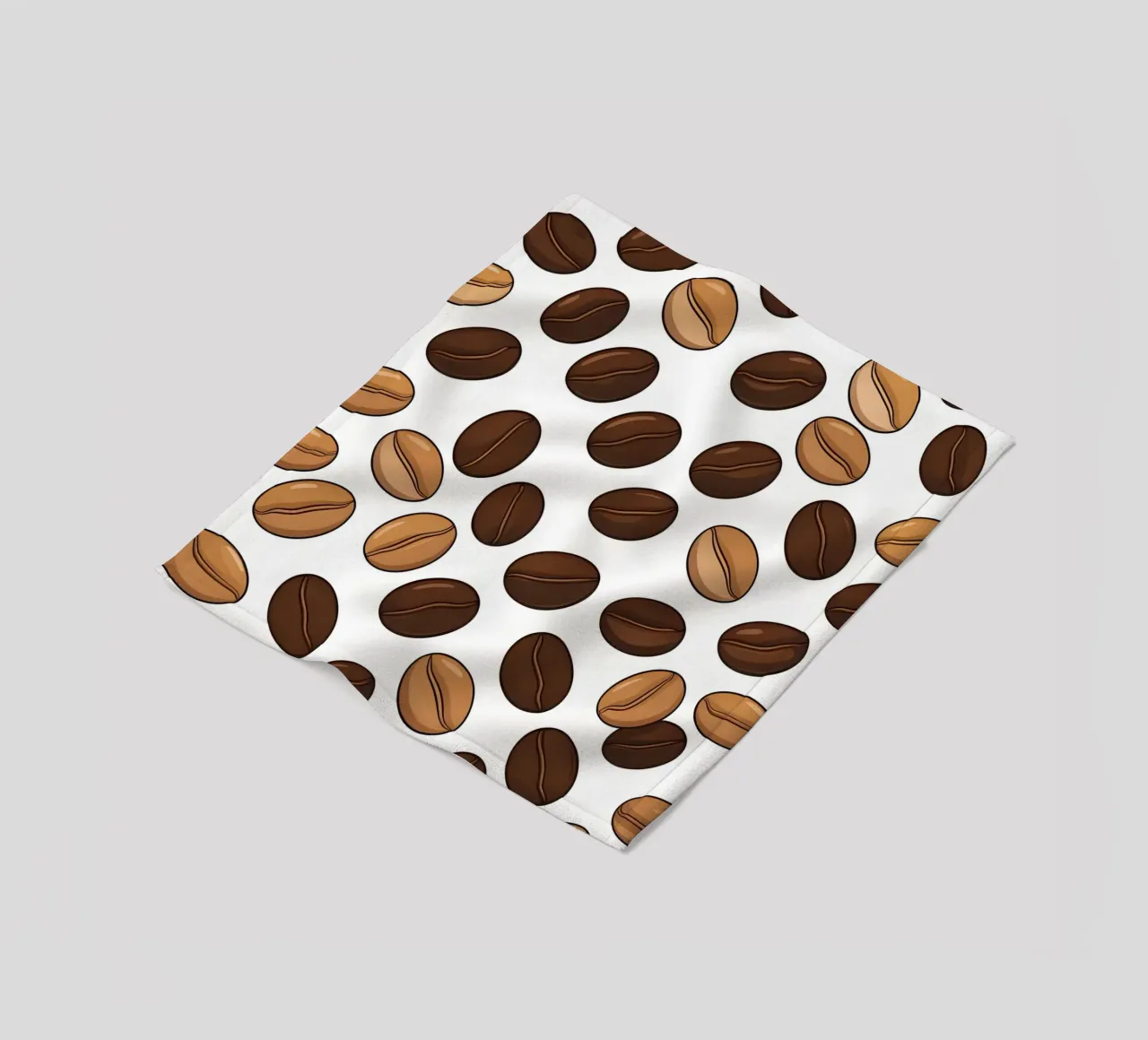 Coffee beans pattern fleece blanket by LIFESTYLE OBJECTS