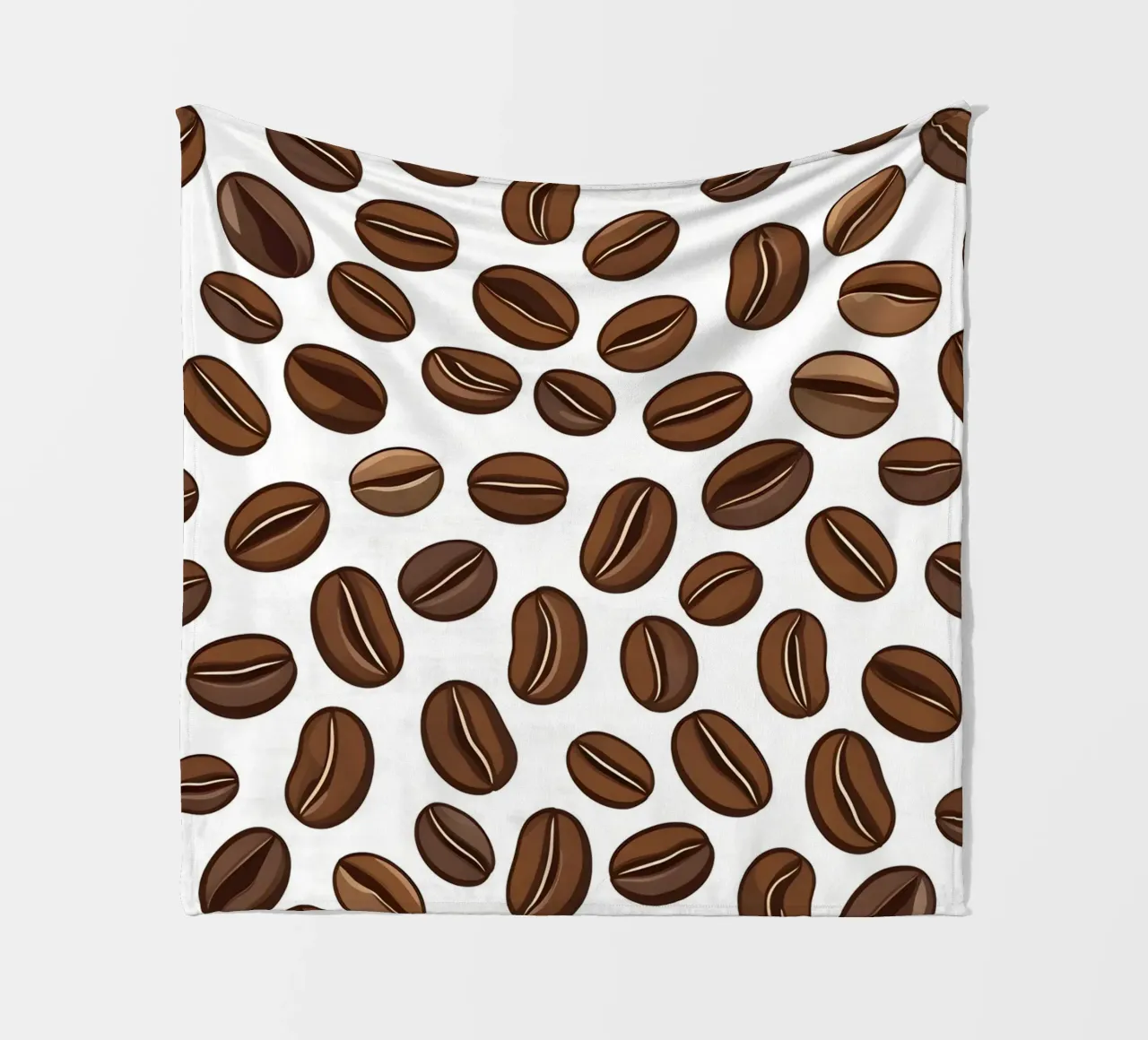 Coffee beans pattern fleece blanket by LIFESTYLE OBJECTS