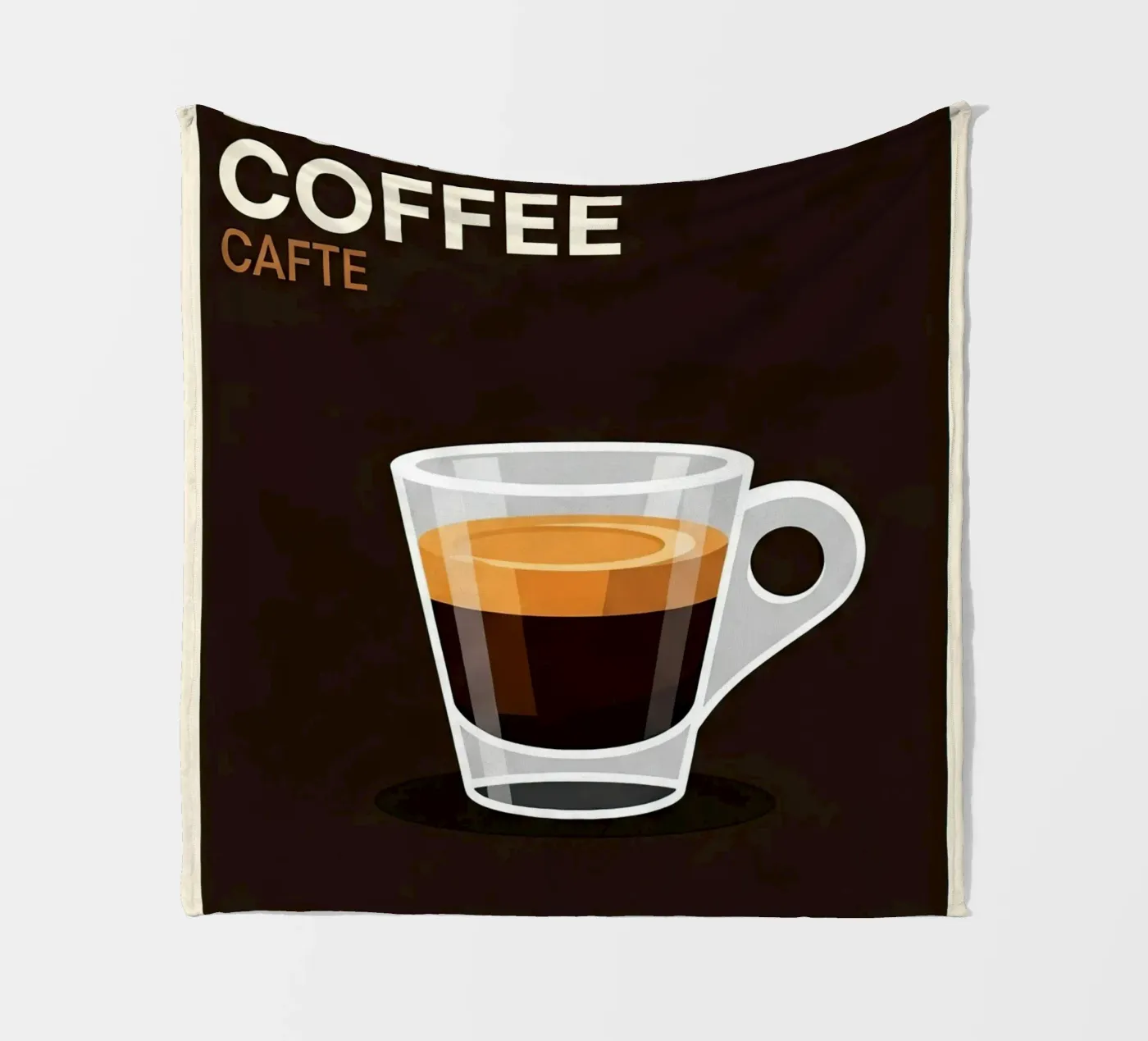 Espresso Fleecedecke von LIFESTYLE OBJECTS