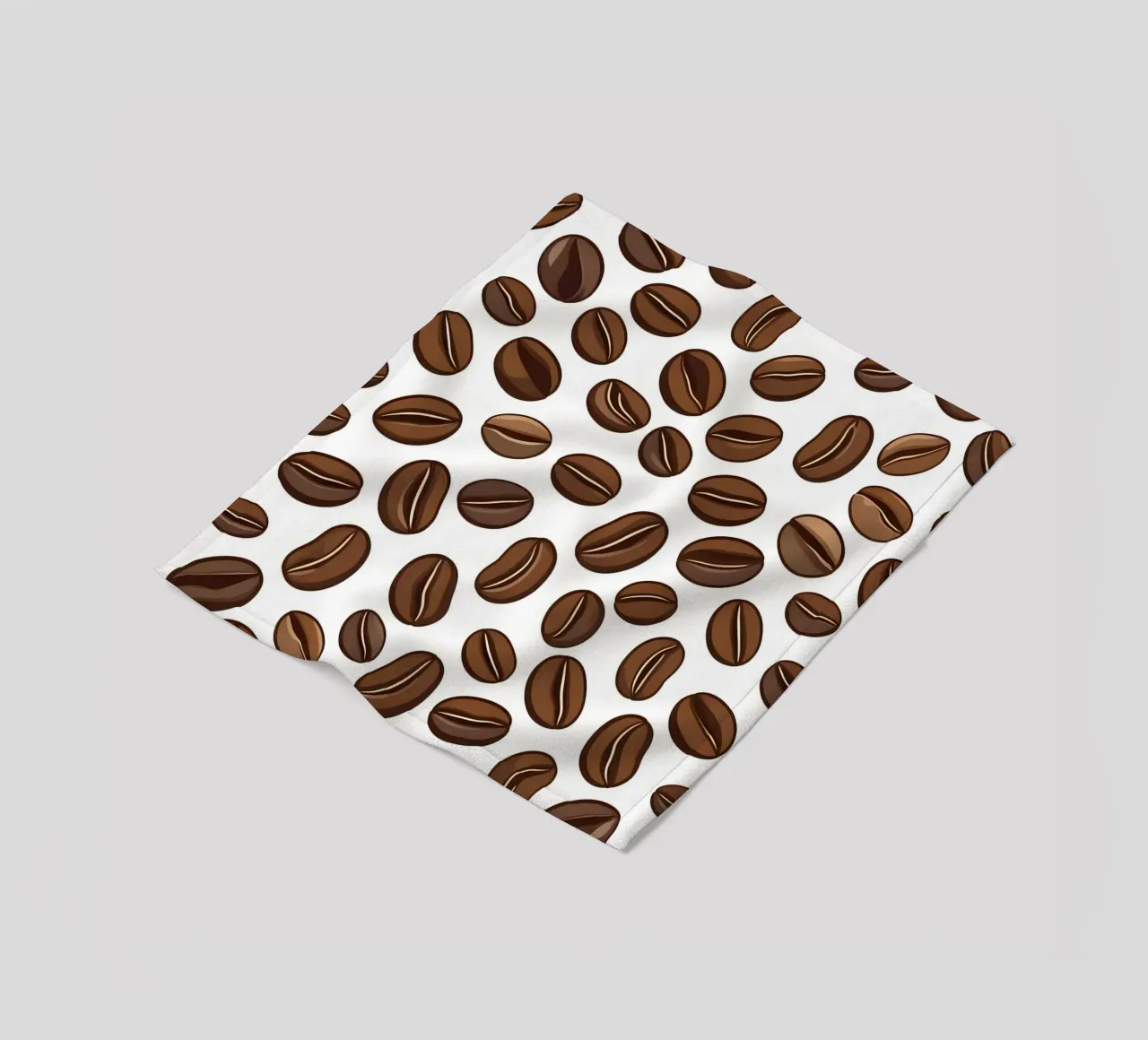 Coffee beans pattern fleece blanket by LIFESTYLE OBJECTS