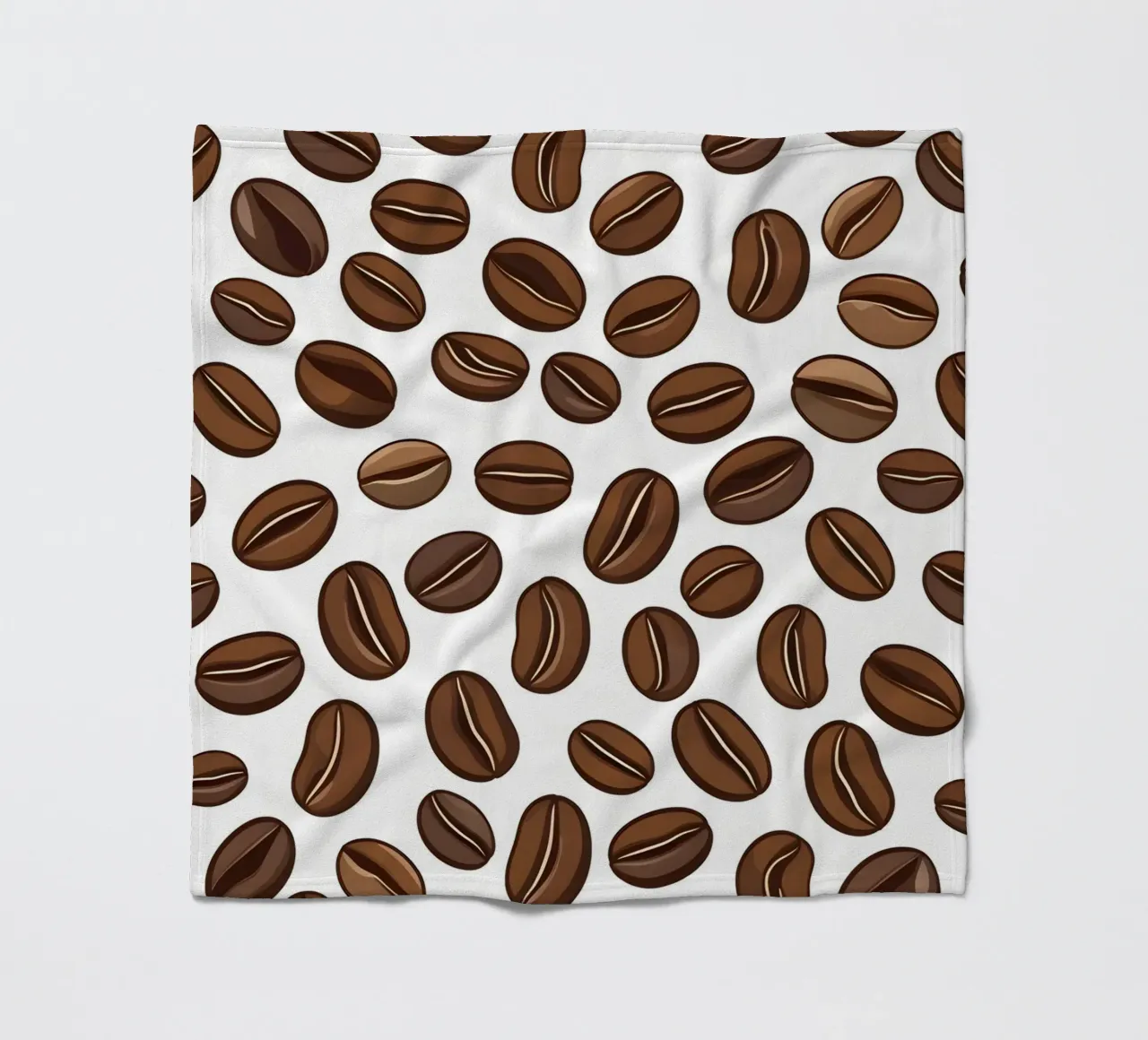 Coffee beans pattern fleece blanket by LIFESTYLE OBJECTS