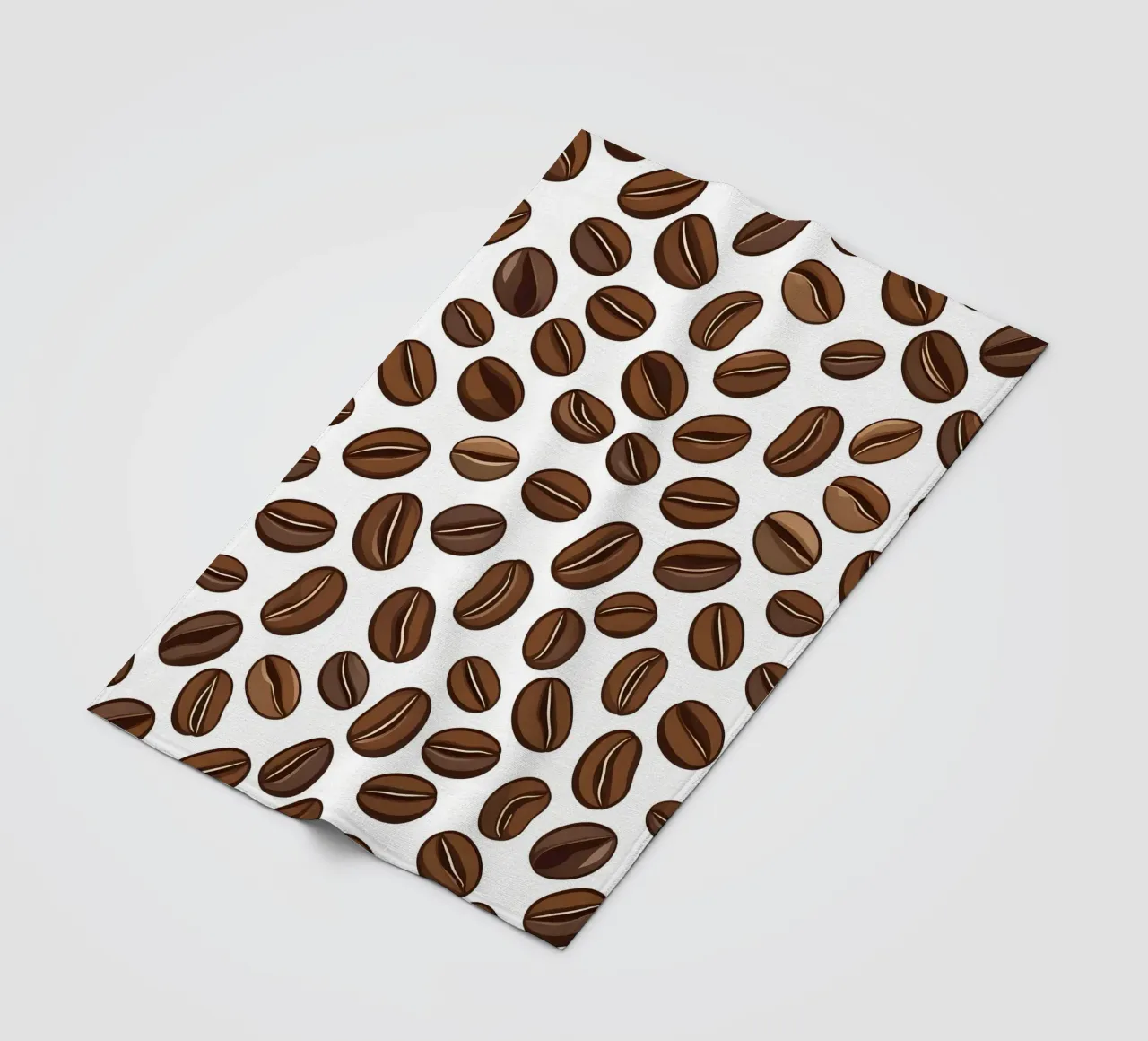 Coffee beans pattern fleece blanket by LIFESTYLE OBJECTS