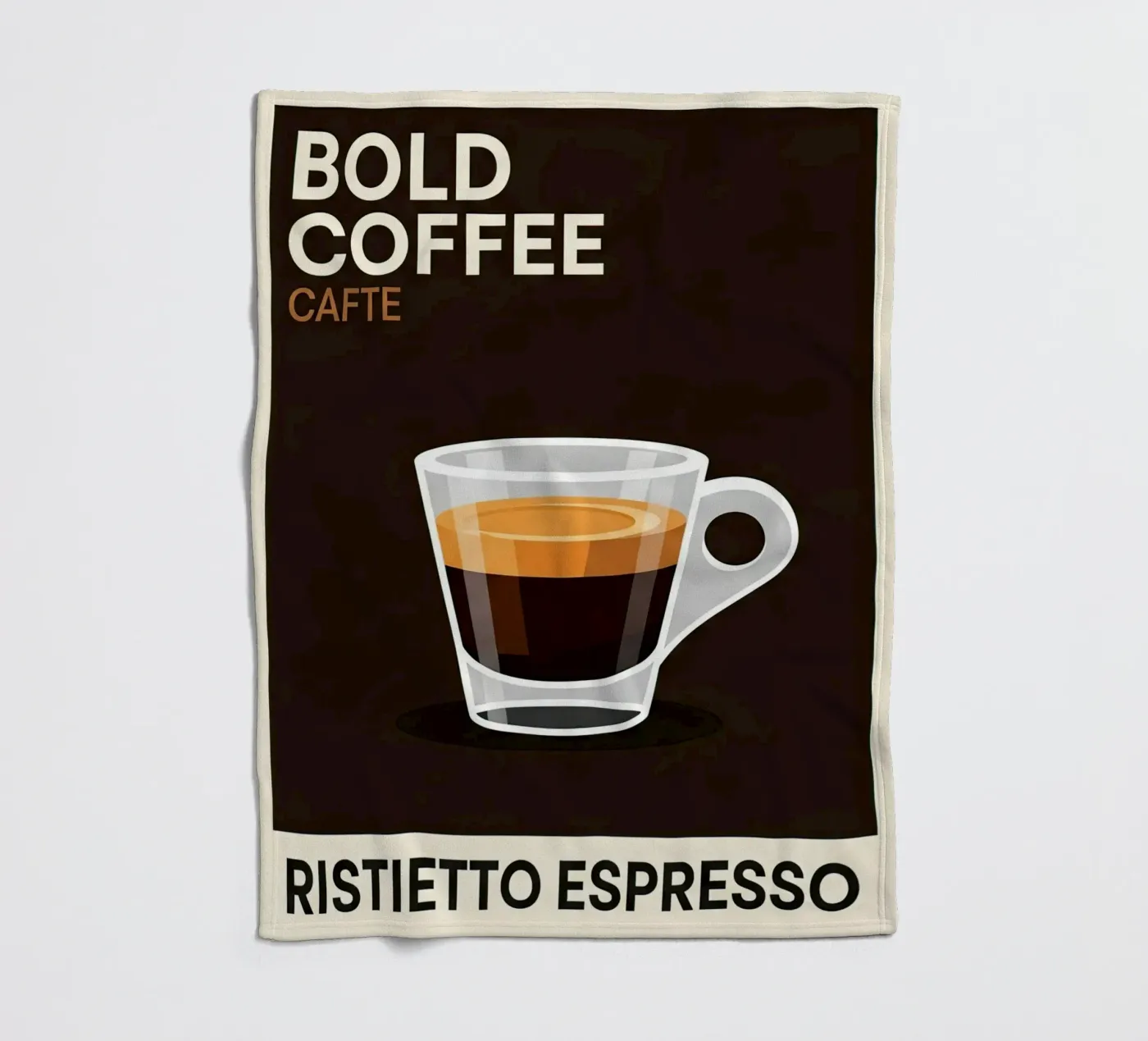 Espresso Fleecedecke von LIFESTYLE OBJECTS