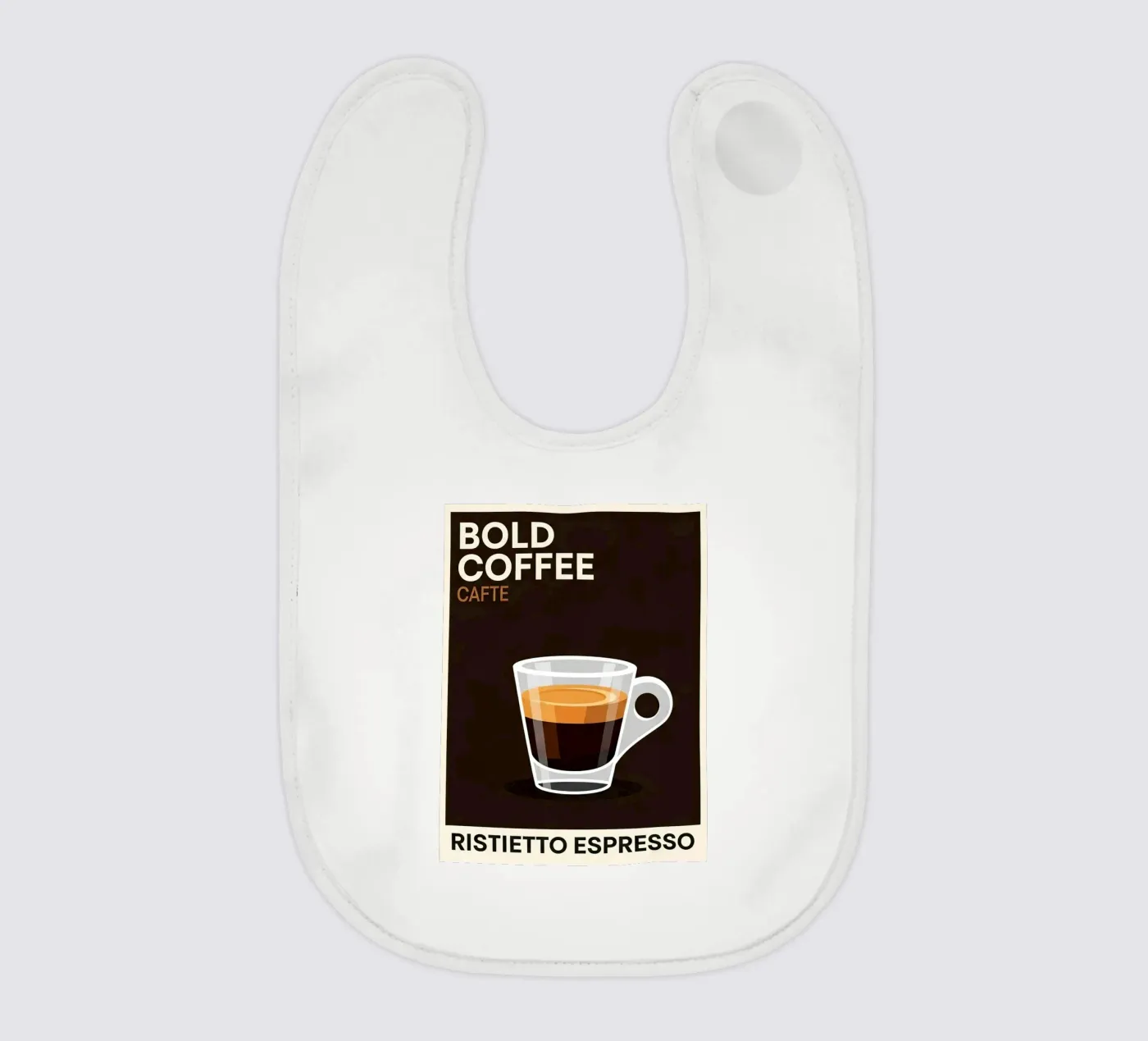 espresso baby bib by LIFESTYLE OBJECTS