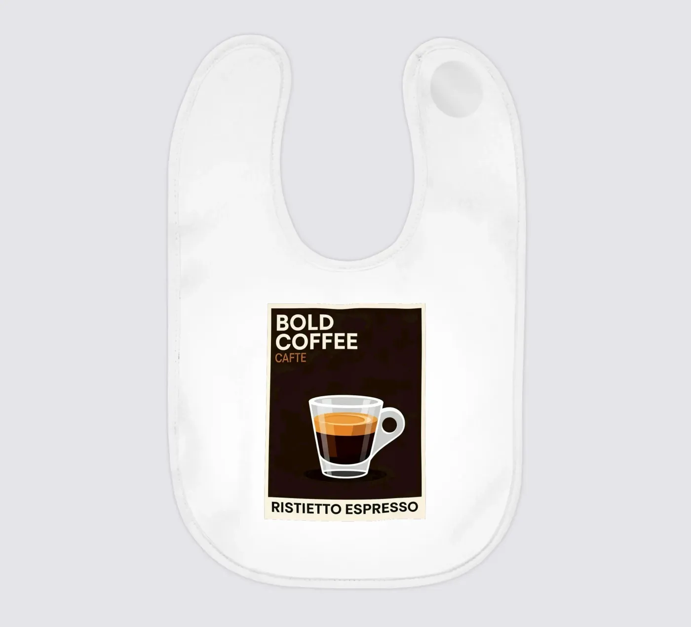 espresso baby bib by LIFESTYLE OBJECTS